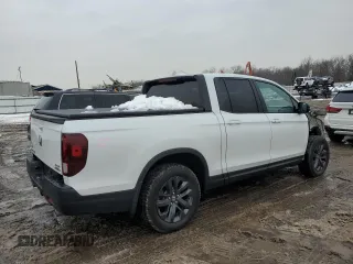2021 Honda Ridgeline Sport with VIN 5FPYK3F15MB018801, listed as a Copart auction lot 60454925 with 28,032 mi miles and Salvage title. Bid and sale history available at DreamBid. Image 3.