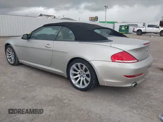 2010 BMW 6 Series 650i with VIN WBAEB5C58AC225588, listed as a IAAI auction lot 41186110 with 83,032 mi miles. Bid and sale history available at carsss.com. Image 3.