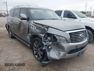 2013 Infiniti QX56 with VIN JN8AZ2NFXD9550427, listed as a IAAI auction lot 41335684 with 175,854 mi miles and . Bid and sale history available at DreamBid. Image 1.