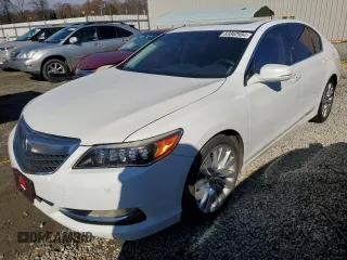2014 Acura RLX Advance Pkg with VIN JH4KC1F90EC007241, listed as a Copart auction lot 83862984 with 117,150 mi miles and Salvage Title. Bid and sale history available at carsss.com. Image 1.