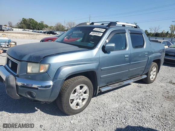 2007 Honda Ridgeline RTS with VIN 2HJYK16417H506354, listed as a Copart auction lot 48828385 with 187,707 mi miles and Salvage Title. Bid and sale history available at carsss.com. Image 1.