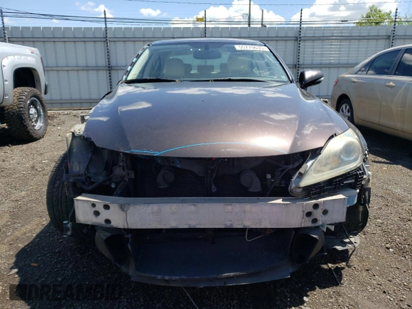 2012 Lexus IS 250 with VIN JTHCF5C23C5059992, listed as a Copart auction lot 55779635 with 182,529 mi miles and Salvage Title. Bid and sale history available at DreamBid. Image 5.