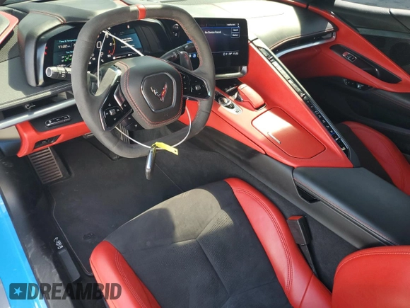 2022 Chevrolet Corvette 2LT with VIN 1G1YB2D49N5115320, listed as a Copart auction lot 47008445 with 17,102 mi miles and Clean Title. Bid and sale history available at carsss.com. Image 8.