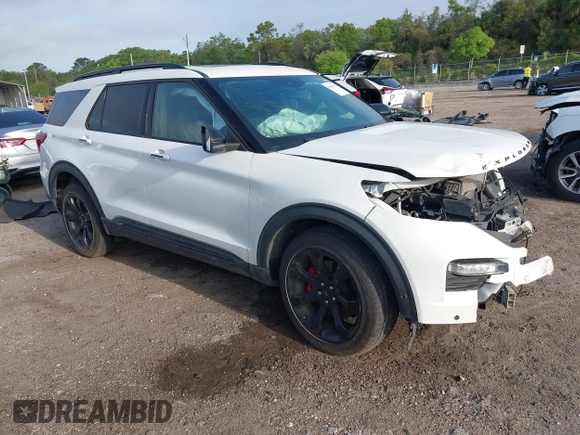 2020 Ford Explorer ST with VIN 1FM5K8GC9LGD03798, listed as a IAAI auction lot 41913678 with 58,772 mi miles. Bid and sale history available at carsss.com. Image 1.