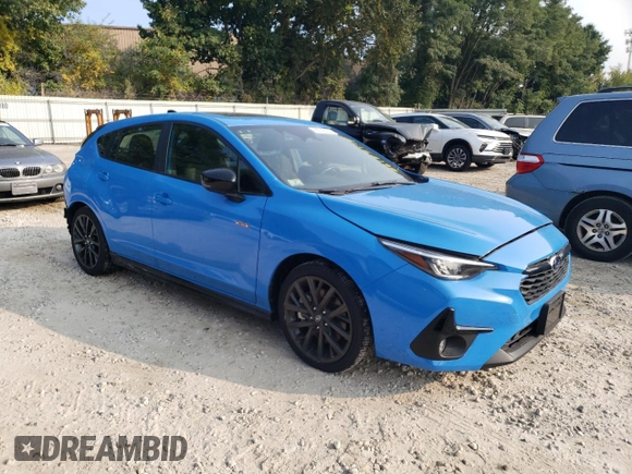 2024 Subaru Impreza RS with VIN JF1GUHJC3R8315759, listed as a Copart auction lot 66145174 with 323 mi miles and Salvage Title. Bid and sale history available at carsss.com. Image 4.