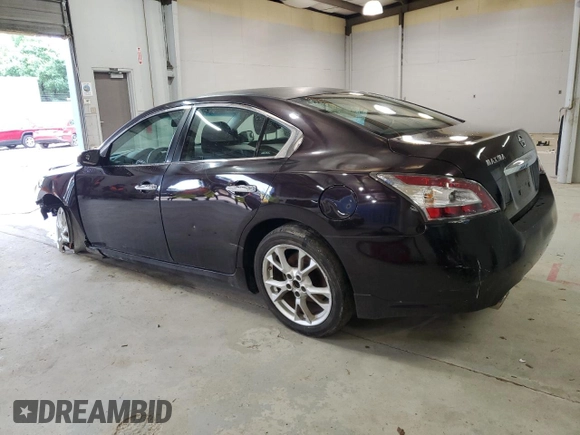 2012 Nissan Maxima S with VIN 1N4AA5AP5CC808038, listed as a Copart auction lot 57491955 with 160,869 mi miles and Salvage title. Bid and sale history available at DreamBid. Image 2.