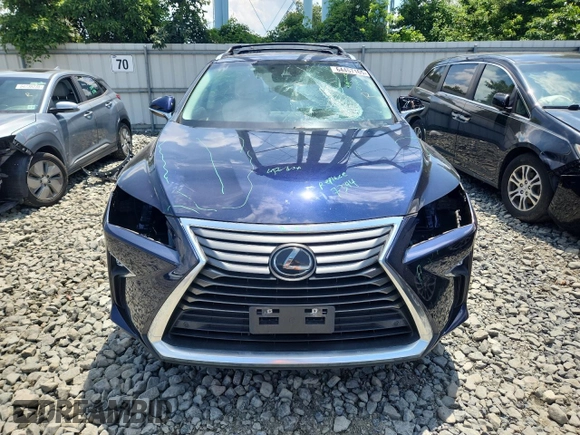 2019 Lexus RX 350 with VIN 2T2BZMCA6KC196668, listed as a Copart auction lot 64457165 with 43,215 mi miles and Salvage title. Bid and sale history available at DreamBid. Image 5.