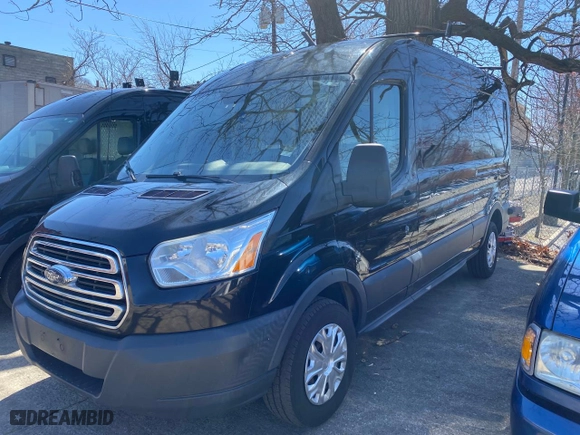 2015 Ford Transit Cargo Van with VIN 1FTNR2CMLFKA14542, listed as a Copart auction lot 52863735 with 134,970 mi miles and Clean Title. Bid and sale history available at carsss.com. Image 1.