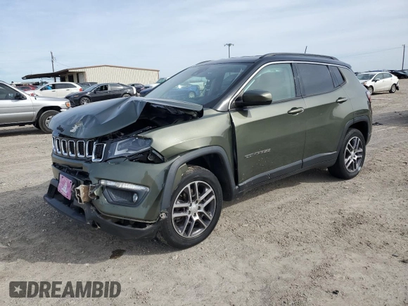 2018 Jeep Compass Altitude with VIN 3C4NJDBBXJT177703, listed as a Copart auction lot 88460305 with 107,983 mi miles and Salvage Title. Bid and sale history available at carsss.com. Image 1.
