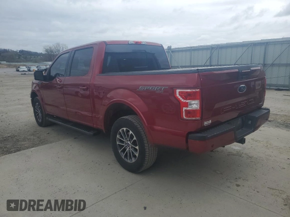 2018 Ford F-150 XL with VIN 1FTEW1EG9JFA21542, listed as a Copart auction lot 54735885 with 135,096 mi miles and Clean Title. Bid and sale history available at carsss.com. Image 2.