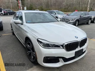 2018 BMW 7 Series 750i xDrive with VIN WBA7F2C55JB238347, listed as a Copart auction lot 54362255 with 63,360 mi miles and Clean Title. Bid and sale history available at carsss.com. Image 1.