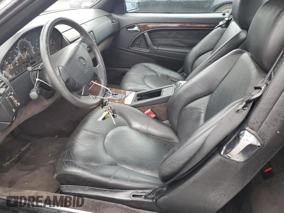 1998 Mercedes-Benz SL 500 with VIN WDBFA67F9WF159317, listed as a Copart auction lot 74148733 with 47,681 mi miles and Non repairable. Bid and sale history available at DreamBid. Image 7.