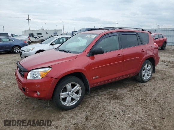 2007 Toyota RAV4 Sport with VIN JTMBK32V475036588, listed as a Copart auction lot 59397385 with 263,761 mi miles and Salvage title. Bid and sale history available at DreamBid. Image 1.