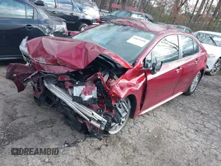2022 Toyota Corolla Hybrid LE with VIN JTDEAMDE3NJ055141, listed as a IAAI auction lot 41625450 with 1 mi miles. Bid and sale history available at carsss.com. Image 2.