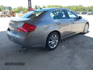 2008 Infiniti G35 Journey with VIN JNKBV61E38M218654, listed as a IAAI auction lot 42196718 with 216,678 mi miles. Bid and sale history available at carsss.com. Image 4.