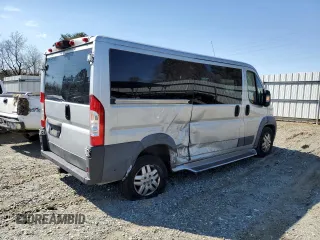 2018 Ram ProMaster Cargo with VIN 3C6TRVAG1JE147424, listed as a Copart auction lot 50696185 with 60,413 mi miles and Salvage Title. Bid and sale history available at DreamBid. Image 3.