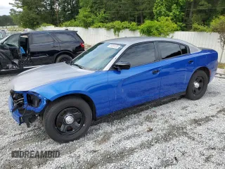 2022 Dodge Charger Police with VIN 2C3CDXAT5NH116675, listed as a Copart auction lot 55891205 with 59,669 mi miles and Salvage Title. Bid and sale history available at DreamBid. Image 1.