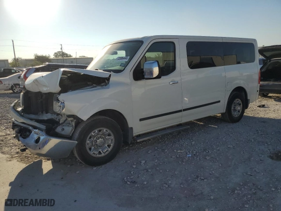 2017 Nissan NV Passenger SL with VIN 5BZAF0AA7HN852886, listed as a Copart auction lot 72086444 with 89,894 mi miles and Salvage Title. Bid and sale history available at carsss.com. Image 1.