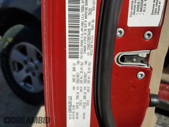 2009 Dodge 1500 TRX with VIN 1D3HB13T89S754295, listed as a Copart auction lot 48991915 with 227,431 mi miles and Salvage title. Bid and sale history available at DreamBid. Image 14.