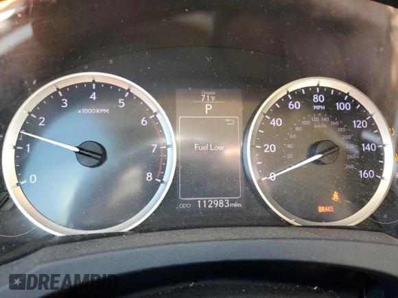 2016 Lexus IS 200t with VIN JTHBA1D2XG5020811, listed as a Copart auction lot 60625625 with 112,983 mi miles and Salvage title. Bid and sale history available at DreamBid. Image 9.