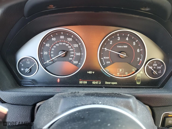 2015 BMW 4 Series 435i xDrive with VIN WBA3T7C5XF5A36570, listed as a Copart auction lot 81965803 with 55,159 mi miles. Bid and sale history available at carsss.com. Image 9.