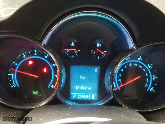 2011 Chevrolet Cruze LT w/1LT with VIN 1G1PF5S94B7267599, listed as a Copart auction lot 49092885 with 226,368 mi miles and Salvage Title. Bid and sale history available at carsss.com. Image 9.