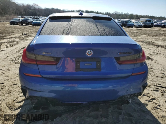 2021 BMW 3 Series M340i xDrive with VIN 3MW5U9J04M8C08114, listed as a Copart auction lot 49565235 with 62,470 mi miles and Salvage Title. Bid and sale history available at carsss.com. Image 6.