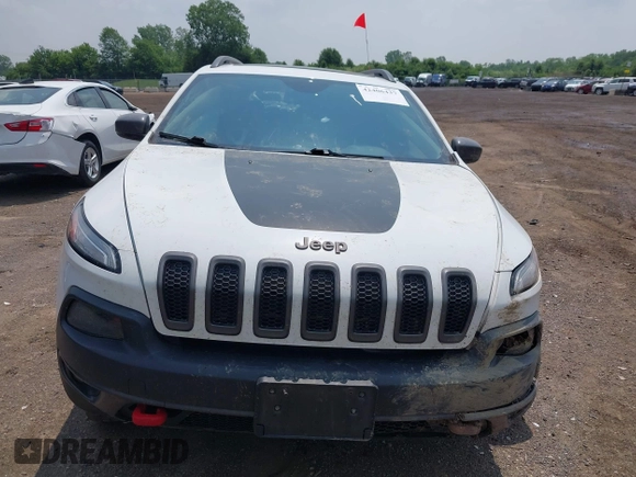 2017 Jeep Cherokee Trailhawk with VIN 1C4PJMBSXHW657446, listed as a IAAI auction lot 42406437 with 158,351 mi miles and . Bid and sale history available at DreamBid. Image 13.