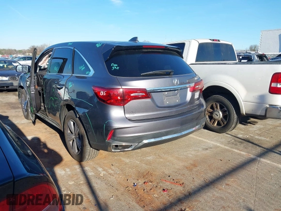2019 Acura MDX with VIN 5J8YD4H3XKL034284, listed as a IAAI auction lot 39528719 with 35,478 mi miles. Bid and sale history available at carsss.com. Image 3.