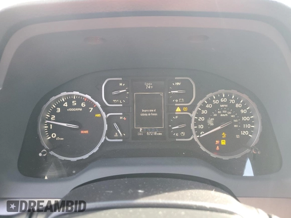 2020 Toyota Tundra 2WD SR5 with VIN 5TFEY5F18LX269340, listed as a Copart auction lot 82485614 with 67,218 mi miles and Salvage Title. Bid and sale history available at carsss.com. Image 9.