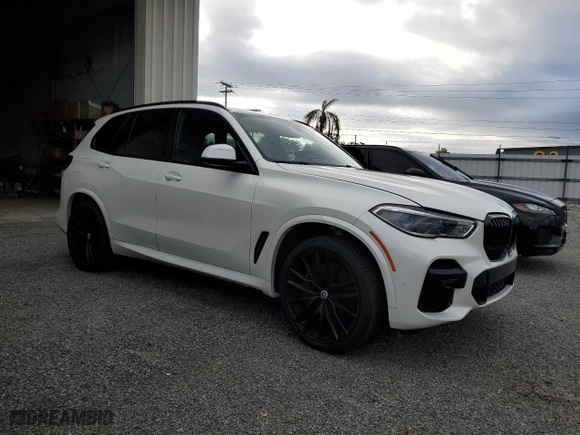 2023 BMW X5 M50i with VIN 5UXJU4C03P9P60861, listed as a Copart auction lot 80151644 with NaN miles and Salvage Title. Bid and sale history available at carsss.com. Image 4.