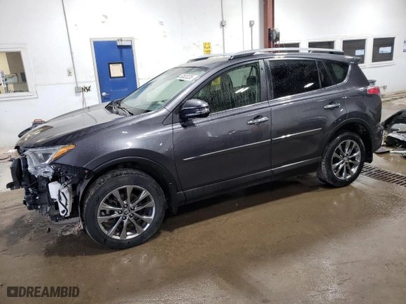 2018 Toyota RAV4 Limited with VIN JTMDFREV2JJ207798, listed as a Copart auction lot 53520235 with 76,657 mi miles and Salvage Title. Bid and sale history available at carsss.com. Image 1.
