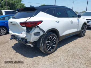 2024 Chevrolet Blazer RS with VIN 3GNKBERS5RS180321, listed as a IAAI auction lot 42259552 with 21,356 mi miles and . Bid and sale history available at DreamBid. Image 4.