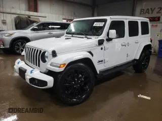 2021 Jeep Wrangler Unlimited Sahara with VIN 1C4JJXP67MW786385, listed as a Copart auction lot 43474375 with 51,021 mi miles and Salvage Title. Bid and sale history available at DreamBid. Image 1.