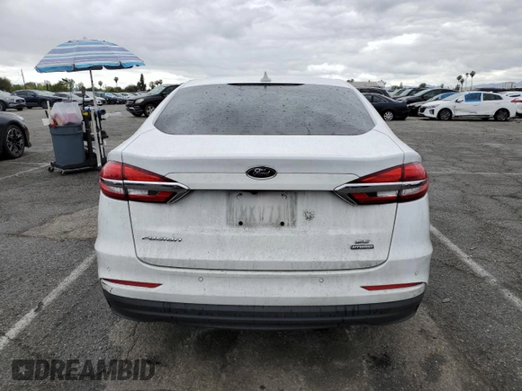 2020 Ford Fusion SE with VIN 3FA6P0LU8LR266753, listed as a Copart auction lot 52341535 with 70,551 mi miles and Salvage title. Bid and sale history available at DreamBid. Image 6.