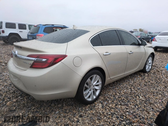 2014 Buick Regal Premium I with VIN 2G4GN5EX0E9312735, listed as a Copart auction lot 53608515 with 144,876 mi miles and Salvage title. Bid and sale history available at DreamBid. Image 3.