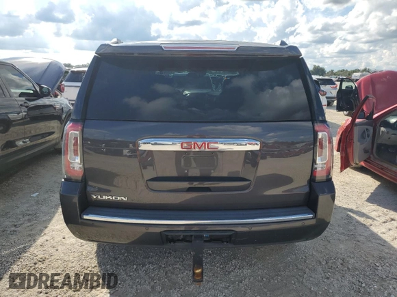 2017 GMC Yukon Denali with VIN 1GKS1CKJ9HR243427, listed as a Copart auction lot 74090204 with 0 mi miles and Non Repairable. Bid and sale history available at carsss.com. Image 6.