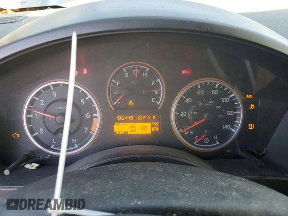 2015 Nissan Titan SV with VIN 1N6AA0EC5FN501124, listed as a Copart auction lot 87291164 with 195,448 mi miles and Salvage title. Bid and sale history available at DreamBid. Image 9.