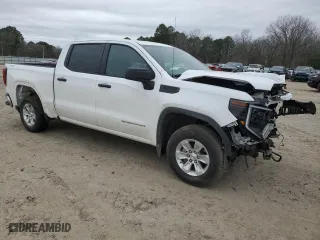 2024 GMC Sierra 1500 Pro with VIN 1GTUUAEDXRZ271888, listed as a Copart auction lot 44264855 with 52,342 mi miles and Salvage Title. Bid and sale history available at carsss.com. Image 4.