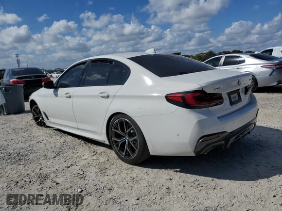 2022 BMW 5 Series 530i xDrive with VIN WBA13BJ0XNCK80986, listed as a Copart auction lot 44539685 with 32,063 mi miles and Salvage Title. Bid and sale history available at carsss.com. Image 2.