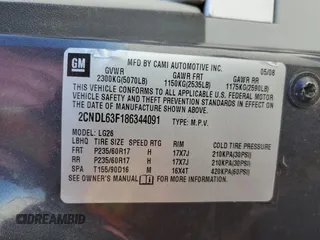 2008 Chevrolet Equinox LT z VIN 2CNDL63F186344091, wystawiony jako Copart lot #52506795 z przebiegiem 160 299 mil mil oraz Szkody całkowita. Historia ofert i sprzedaży dostępna na DreamBid. Obrazek 13.
