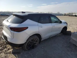 2025 Chevrolet Blazer RS with VIN 3GNKBKRS5SS103100, listed as a Copart auction lot 49615495 with 5,091 mi miles and Salvage title. Bid and sale history available at DreamBid. Image 3.