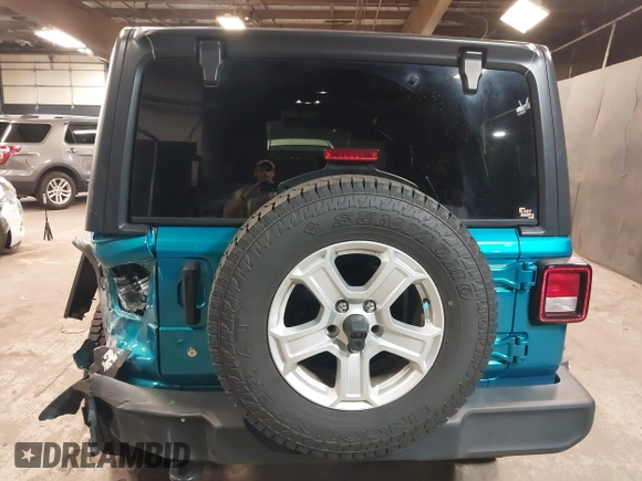 2020 Jeep Wrangler Unlimited Sport S z VIN 1C4HJXDN9LW194222, wystawiony jako IAAI lot #42079625 z przebiegiem 78 437 mil mil oraz . Historia ofert i sprzedaży dostępna na DreamBid. Obrazek 16.