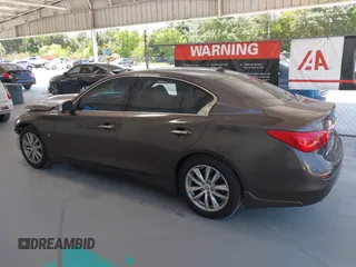 2015 Infiniti Q50 Premium with VIN JN1BV7AP4FM330386, listed as a IAAI auction lot 42028771 with 75,533 mi miles. Bid and sale history available at carsss.com. Image 15.