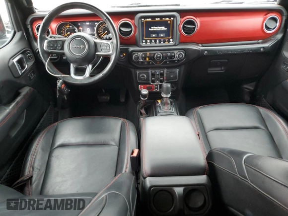 2023 Jeep Wrangler Rubicon with VIN 1C4HJXFN6PW509741, listed as a Copart auction lot 46056775 with 21,755 mi miles and Salvage title. Bid and sale history available at DreamBid. Image 8.