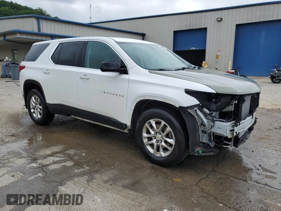 2020 Chevrolet Traverse LS with VIN 1GNEVFKW6LJ141687, listed as a Copart auction lot 58945845 with 112,249 mi miles and Salvage title. Bid and sale history available at DreamBid. Image 4.