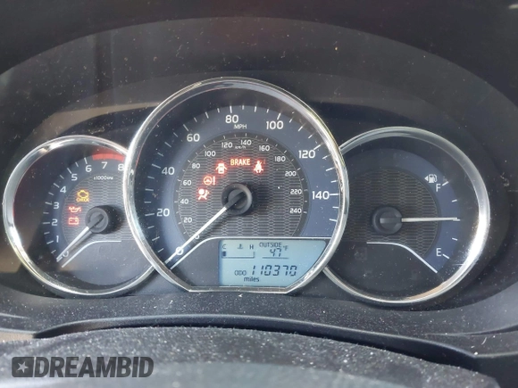 2015 Toyota Corolla L with VIN 2T1BURHE3FC389376, listed as a IAAI auction lot 41995622 with 110,370 mi miles and . Bid and sale history available at DreamBid. Image 7.
