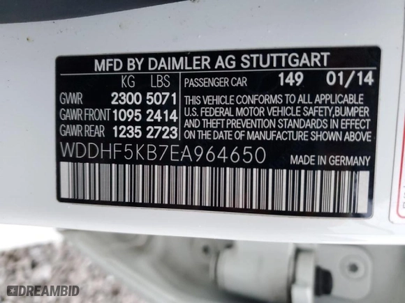 2014 Mercedes-Benz E-Class E 350 Sport with VIN WDDHF5KB7EA964650, listed as a Copart auction lot 47596735 with 105,388 mi miles and Salvage Title. Bid and sale history available at carsss.com. Image 15.