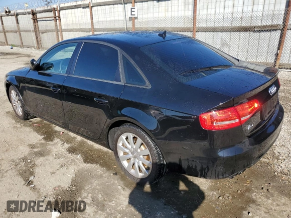 2014 Audi A4 Premium with VIN WAUAFAFL4EN027395, listed as a Copart auction lot 46329005 with 113,915 mi miles and Salvage Title. Bid and sale history available at carsss.com. Image 2.