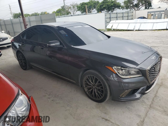 2019 Genesis G80 3.8L with VIN KMTFN4JE2KU313156, listed as a Copart auction lot 76731004 with 75,469 mi miles and Clean Title. Bid and sale history available at carsss.com. Image 4.